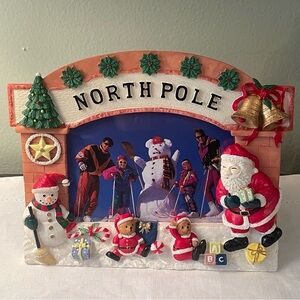 Christmas Picture Photo Frame North Pole Winter for Santa Clause Picture